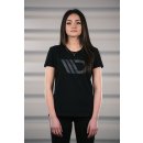 Womens Black T-shirt mit grey logo