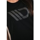 Womens Black T-shirt mit grey logo