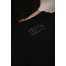 Womens Black T-shirt mit grey logo