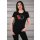 Womens Black T-shirt mit red logo