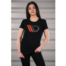 Womens Black T-shirt mit red logo