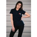 Womens Navy Blue Polo shirt