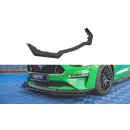 Street Pro Front Ansatz für V.1 für  + Flaps Ford Mustang GT Mk6 Facelift schwarz Hochglanz