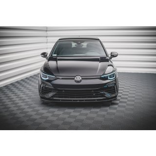 Front Ansatz V.1 für Volkswagen Golf R Mk8 schwarz Hochglanz