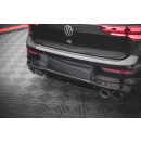 Mittlerer Diffusor Heck Ansatz für Volkswagen Golf R Mk8 schwarz matt