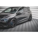 Seitenschweller Ansatz für V.1 für Volkswagen Golf R Mk8 schwarz matt