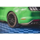 Street Pro Heck Ansatz Flaps Diffusor V.1 +Flaps für Ford Mustang GT Mk6 Facelift schwarz Hochglanz