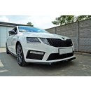 Front Ansatz V.2 für Skoda Octavia RS Mk3  schwarz Hochglanz