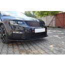 Front Ansatz V.1 für Skoda Octavia RS Mk3 schwarz Hochglanz