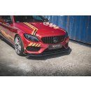 Robuste Racing Front Ansatz für passend +Flaps für Mercedes - AMG C43 Coupe C205 schwarz Hochglanz