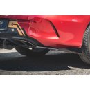 Robuste Racing Heck Ansatz Flaps Diffusor +Flaps für Mercedes-AMG C43 Coupe C205 schwarz Hochglanz