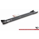 Robuste Racing Seitenschweller Ansatz für für + Flaps Mercedes-AMG C43 Coupe C205 schwarz Hochglanz