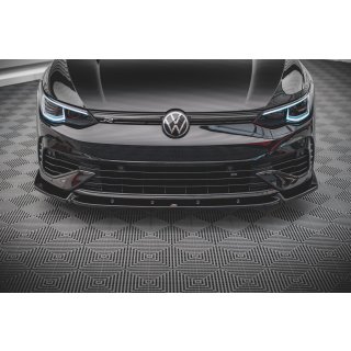 Front Ansatz V.2 für Volkswagen Golf R Mk8 schwarz Hochglanz