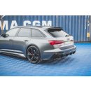 Heck Ansatz Flaps Diffusor V.2 für Audi RS6 C8 / RS7 C8 schwarz Hochglanz