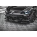 Front Ansatz V.3 für Volkswagen Golf R Mk8 schwarz matt