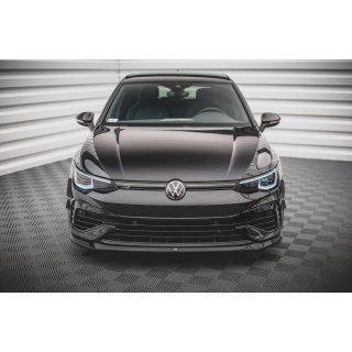 Front Ansatz V.5 für Volkswagen Golf R Mk8 schwarz matt