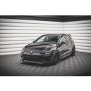 Front Ansatz V.6 für Volkswagen Golf R Mk8 schwarz matt