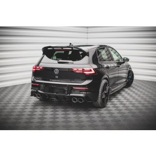 Heck Ansatz Flaps Diffusor V.3 für Volkswagen Golf R Mk8 Carbon Look