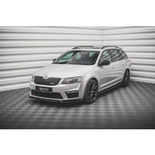 Front Ansatz V.3 für Skoda Octavia RS Mk3 schwarz matt