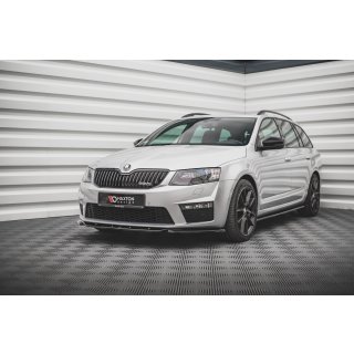 Front Ansatz V.4 für Skoda Octavia RS Mk3 schwarz matt