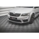 Front Ansatz V.4 für Skoda Octavia RS Mk3 schwarz matt