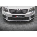 Front Ansatz V.4 für Skoda Octavia RS Mk3 schwarz matt