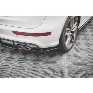 Heck Ansatz Flaps Diffusor für Audi SQ5 Mk1 (8R) Carbon Look