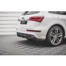 Heck Ansatz Flaps Diffusor für Audi SQ5 Mk1 (8R) Carbon Look