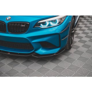 Front Ansatz V.3 für BMW M2 F87 schwarz Hochglanz