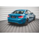 Diffusor Heck Ansatz für BMW M2 F87 schwarz matt