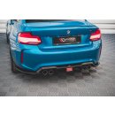 Diffusor Heck Ansatz für BMW M2 F87 schwarz Hochglanz