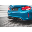 Diffusor Heck Ansatz für BMW M2 F87 schwarz Hochglanz