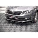 Front Ansatz V.1 für Skoda Octavia Mk3 Facelift schwarz Hochglanz