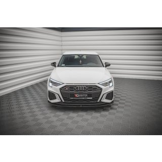 Front Ansatz V.1 für Audi S3 / A3 S-Line 8Y schwarz Hochglanz