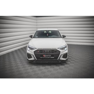 Front Ansatz V.3 für Audi S3 / A3 S-Line 8Y schwarz matt