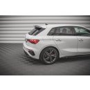 Heck Ansatz Flaps Diffusor V.1 für Audi S3 Sportback 8Y Carbon Look