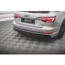 Heck Ansatz Flaps Diffusor V.2 für Audi A4 S-Line B9 schwarz matt