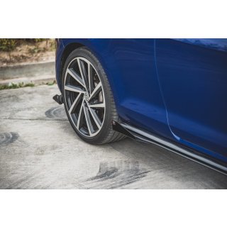 Side Flaps Volkswagen Golf 7 R / R-Line Facelift schwarz Hochglanz