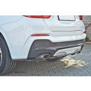 Mittlerer Diffusor Heck Ansatz für BMW X4 M Paket DTM LOOK Carbon Look