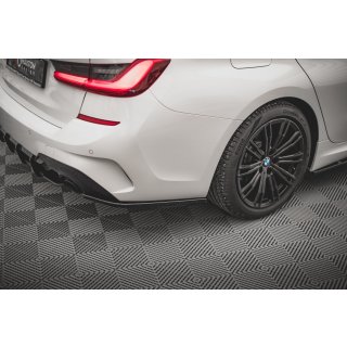 Heck Ansatz Flaps Diffusor V.2 für BMW 3er G20 / G21 M-Paket schwarz Hochglanz