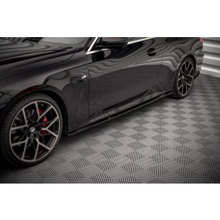 Seitenschweller Ansatz für V.3 für BMW 4er M-Paket G22 Carbon Look