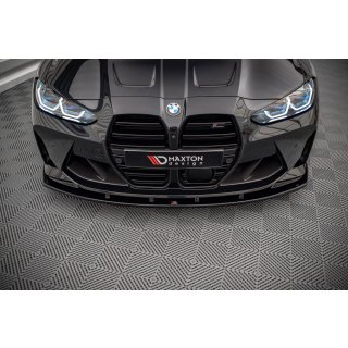 Front Ansatz V.1 für BMW M4 G82 / M3 G80 schwarz Hochglanz