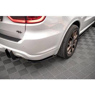 Heck Ansatz Flaps Diffusor für Dodge Durango RT Mk3 schwarz Hochglanz