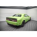 Heck Ansatz Flaps Diffusor für Dodge Challenger SRT Hellcat Mk3 schwarz Hochglanz