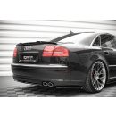 Heck Ansatz Flaps Diffusor für Audi S8 D3 schwarz matt