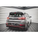 Heck Ansatz Flaps Diffusor V.2 für Hyundai I30 N Hatchback Mk3 Facelift schwarz matt