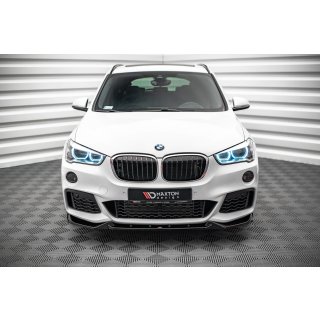 Front Ansatz V.2 für BMW X1 M-Paket F48 Carbon Look