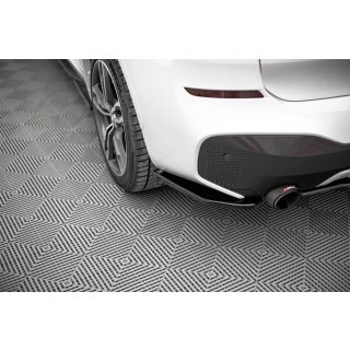 Heck Ansatz Flaps Diffusor für BMW X1 M-Paket F48 Carbon Look