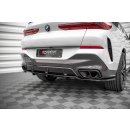 Mittlerer Diffusor Heck Ansatz DTM Look für V.1 BMW X6 M-Paket G06 Carbon Look