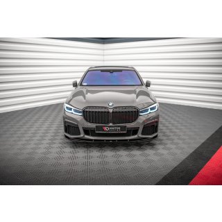 Front Ansatz V.1 für BMW 7 G11 M-Paket Facelift schwarz matt